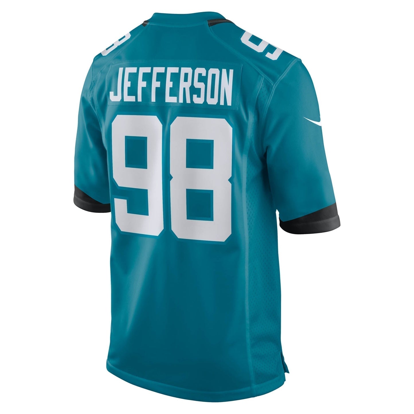 Jordan Jefferson Jacksonville Jaguars Team Game Jersey - Teal football jersey product view 3