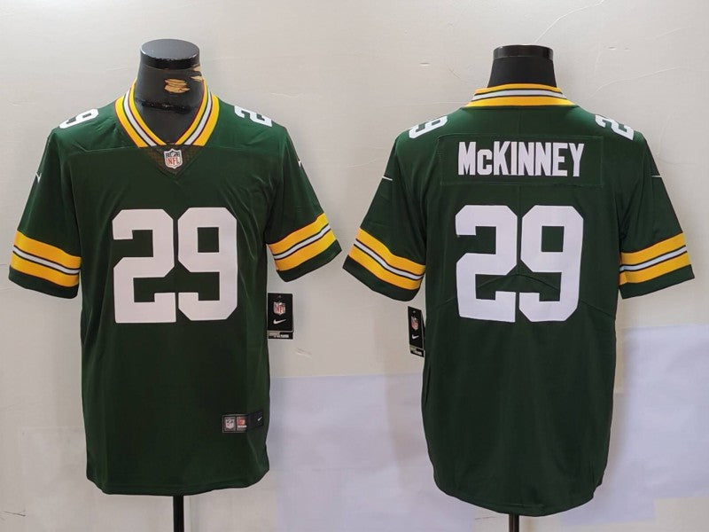 Men's Green Bay Packers Xavier McKinney Green Game Jersey football jersey product view 1