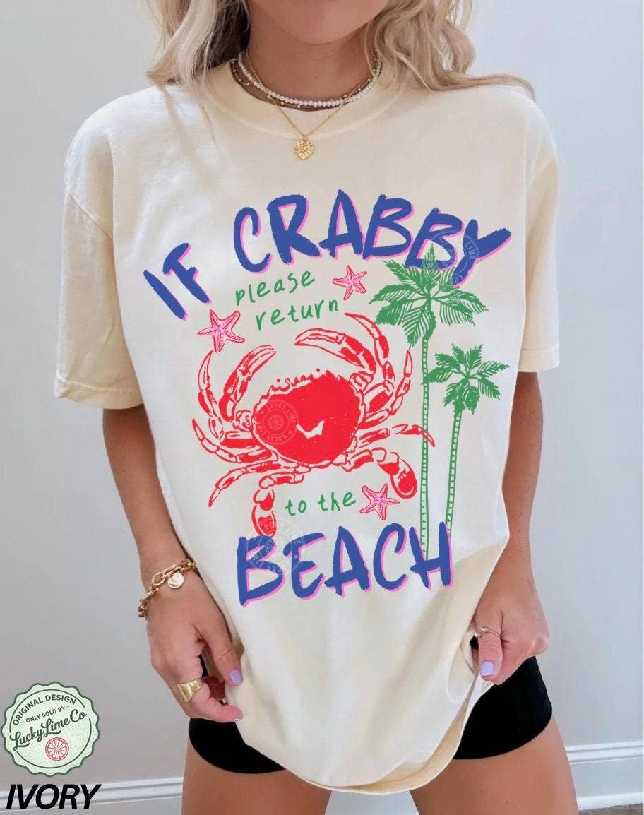 Crabby Beach Return Spring Break Crab Summer Tee Unisex T-shirt, Sweatshirt, Hoodie, Long Sleeve Tee - T-Shirt, Sweatshirt, Hoodie
