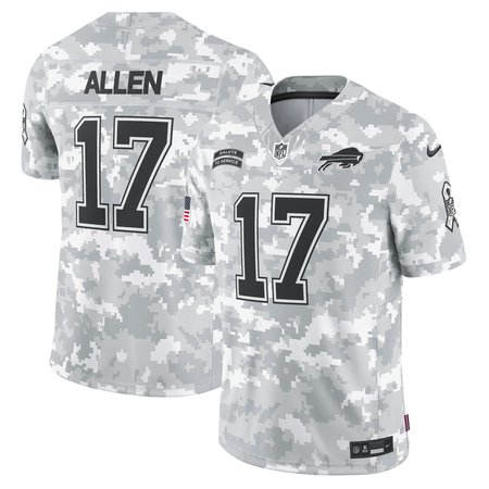 Men's Buffalo Bills Josh Allen Arctic Camo 2024 Salute to Service Limited Jersey football jersey product view 1