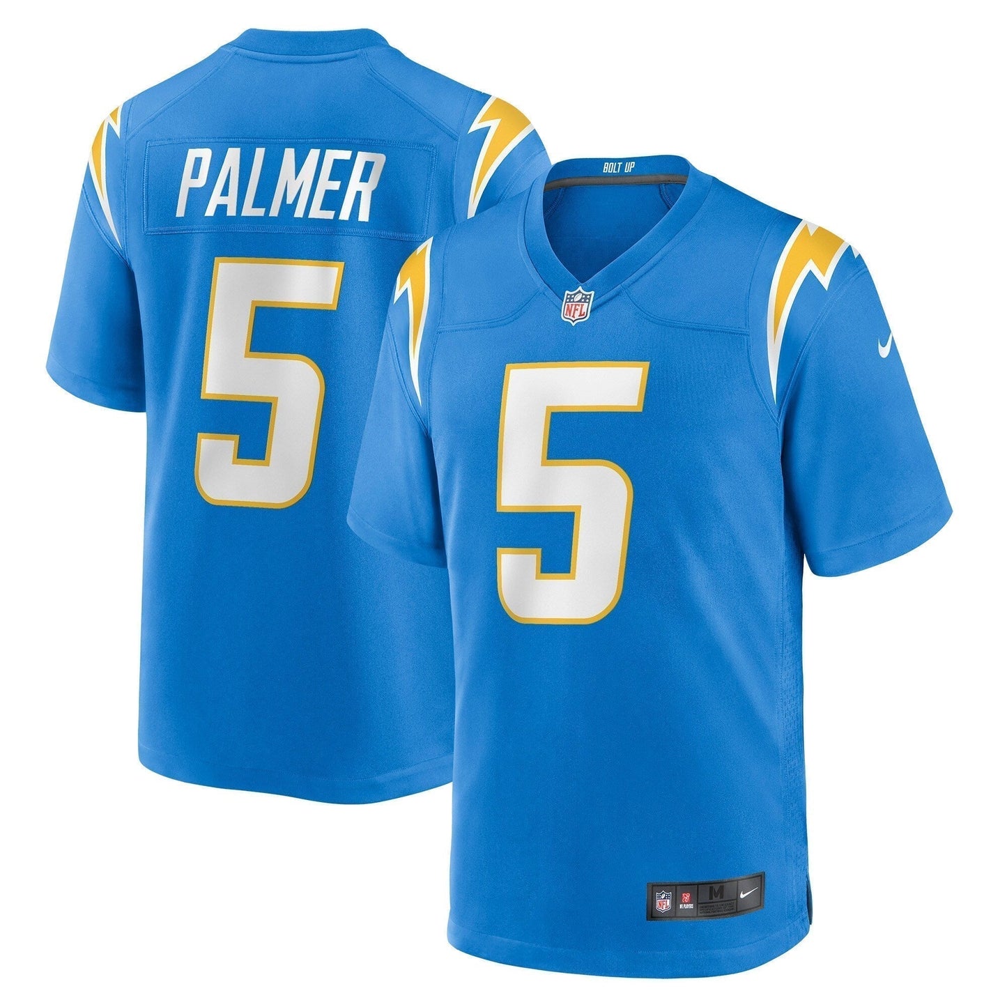Joshua Palmer Los Angeles Chargers Game Jersey - Powder Blue football jersey product view 1