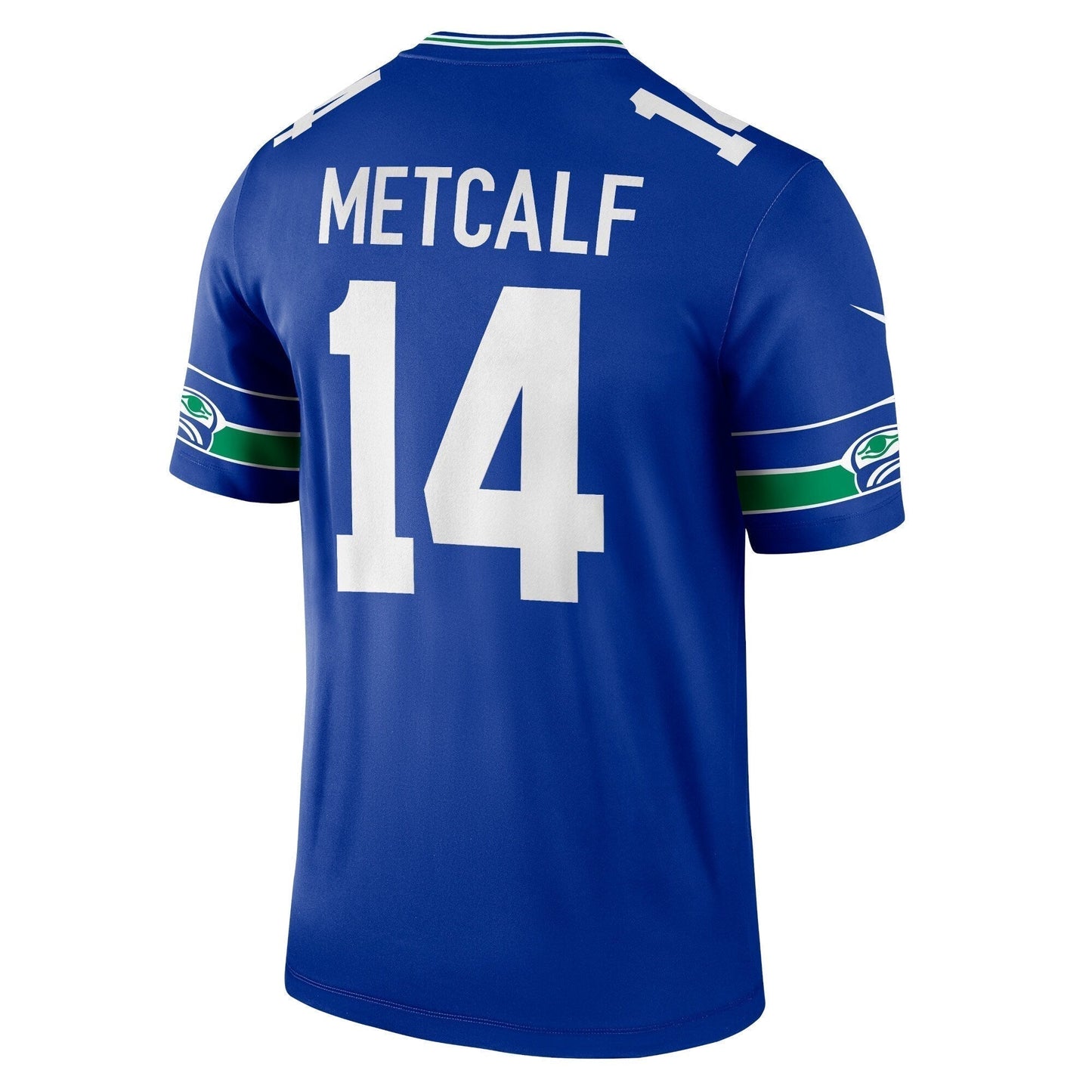 DK Metcalf Seattle Seahawks Throwback Legend Jersey - Royal football jersey product view 3