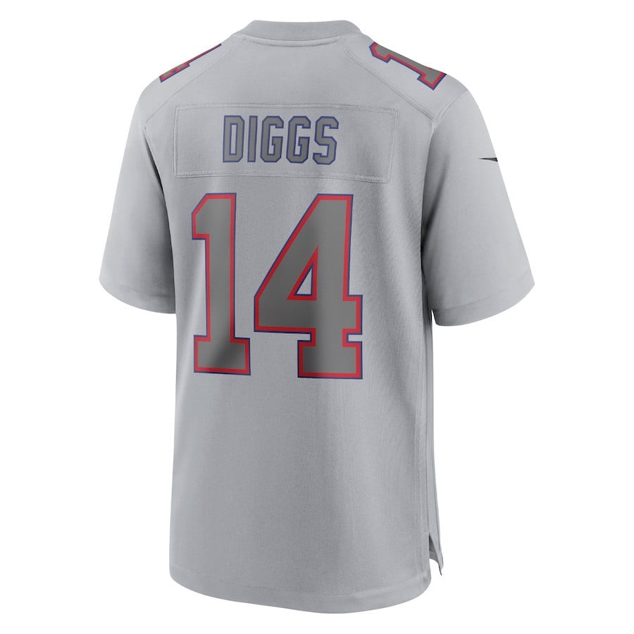 Stefon Diggs Buffalo Bills Atmosphere Fashion Game Jersey - Gray football jersey product view 3