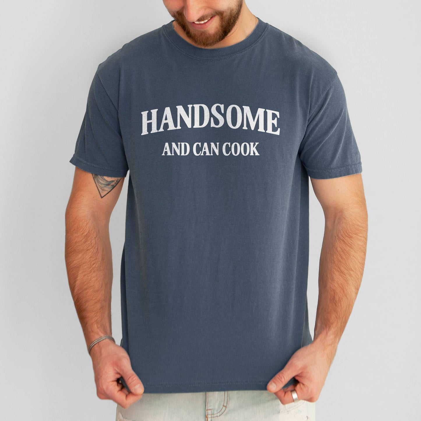 Handsome Cook Garment Dyed Shirt, Funny T-Shirt For Men Unisex T-shirt, Sweatshirt, Hoodie, Long Sleeve Tee - T-Shirt, Sweatshirt, Hoodie