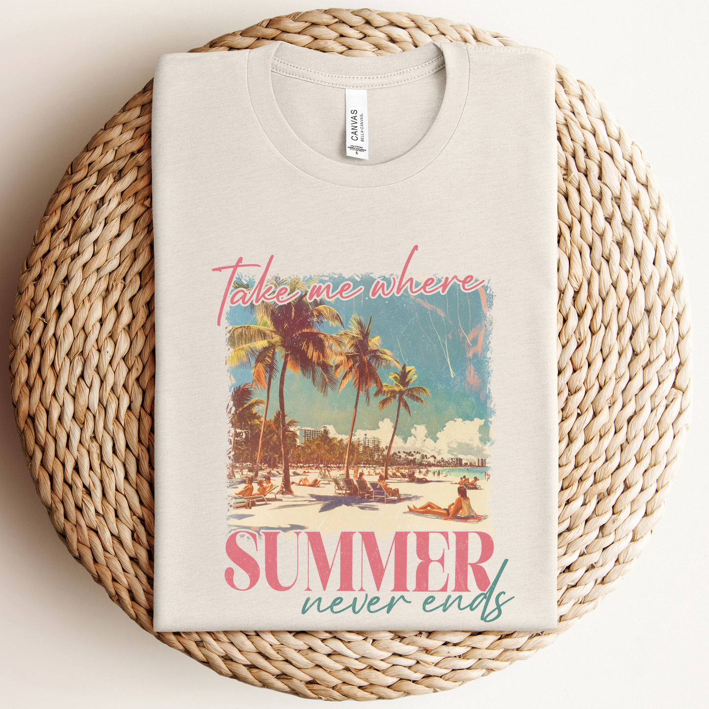 Summer Never Ends Graphic Tee Unisex T-shirt, Sweatshirt, Hoodie, Long Sleeve Tee - T-Shirt, Sweatshirt, Hoodie