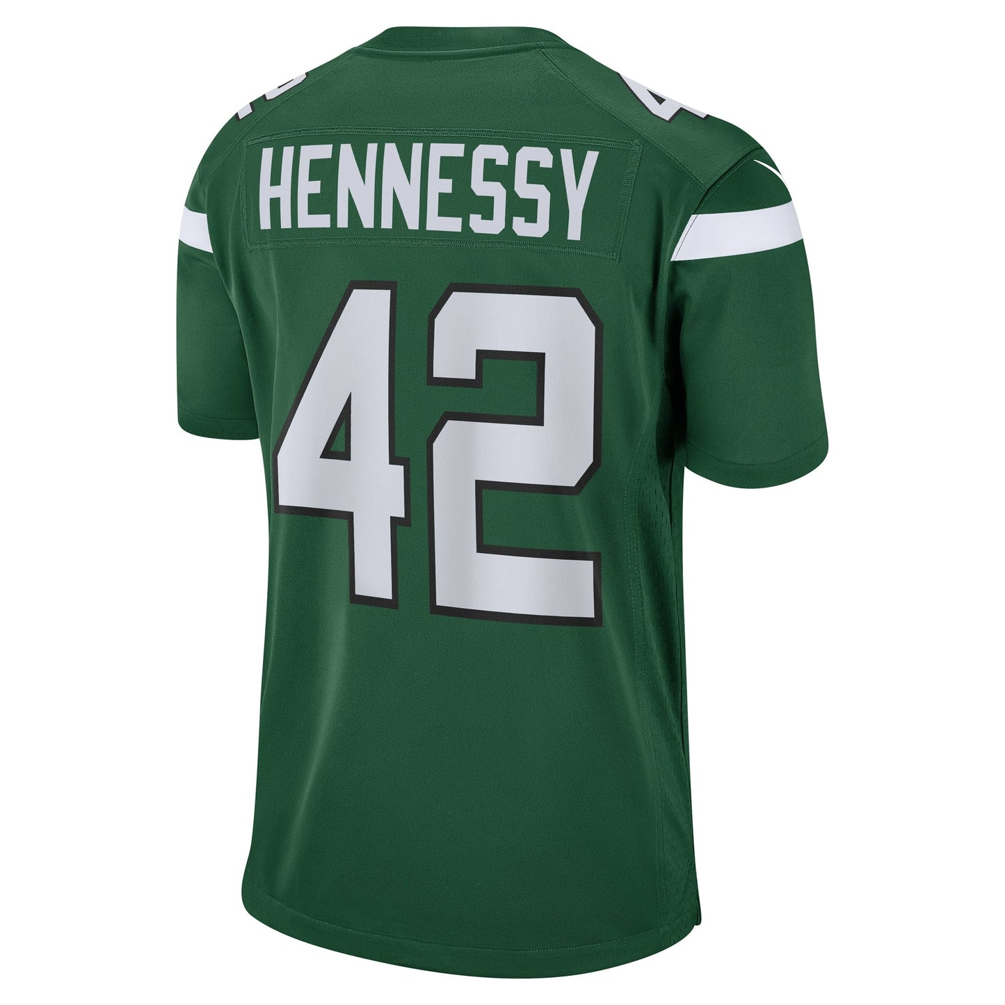 Thomas Hennessy New York Jets Game Jersey - Gotham Green football jersey product view 3
