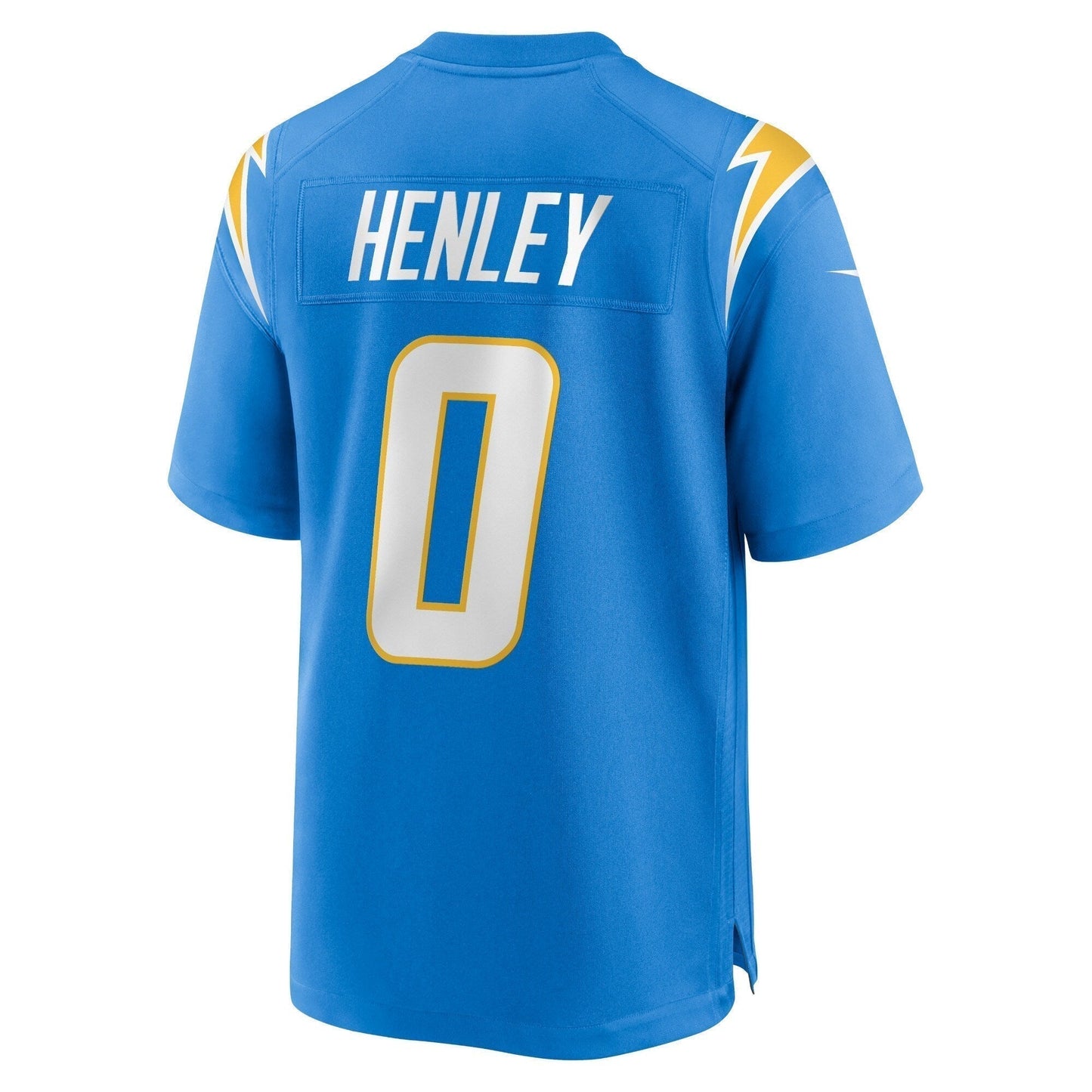 Daiyan Henley Los Angeles Chargers Team Game Jersey - Powder Blue football jersey product view 3