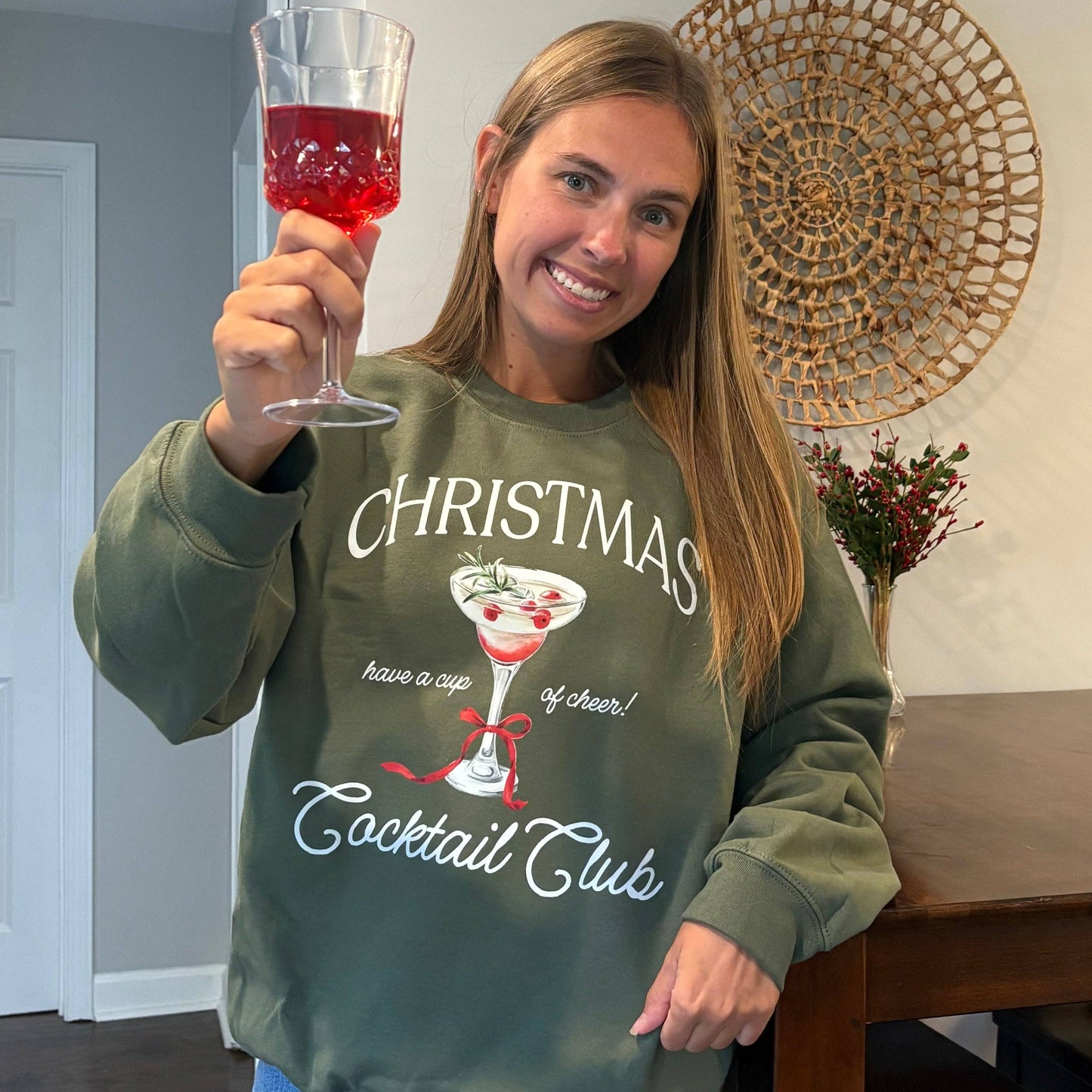 Christmas Cocktail Club Unisex T-shirt, Sweatshirt, Hoodie, Long Sleeve Tee - T-Shirt, Sweatshirt, Hoodie