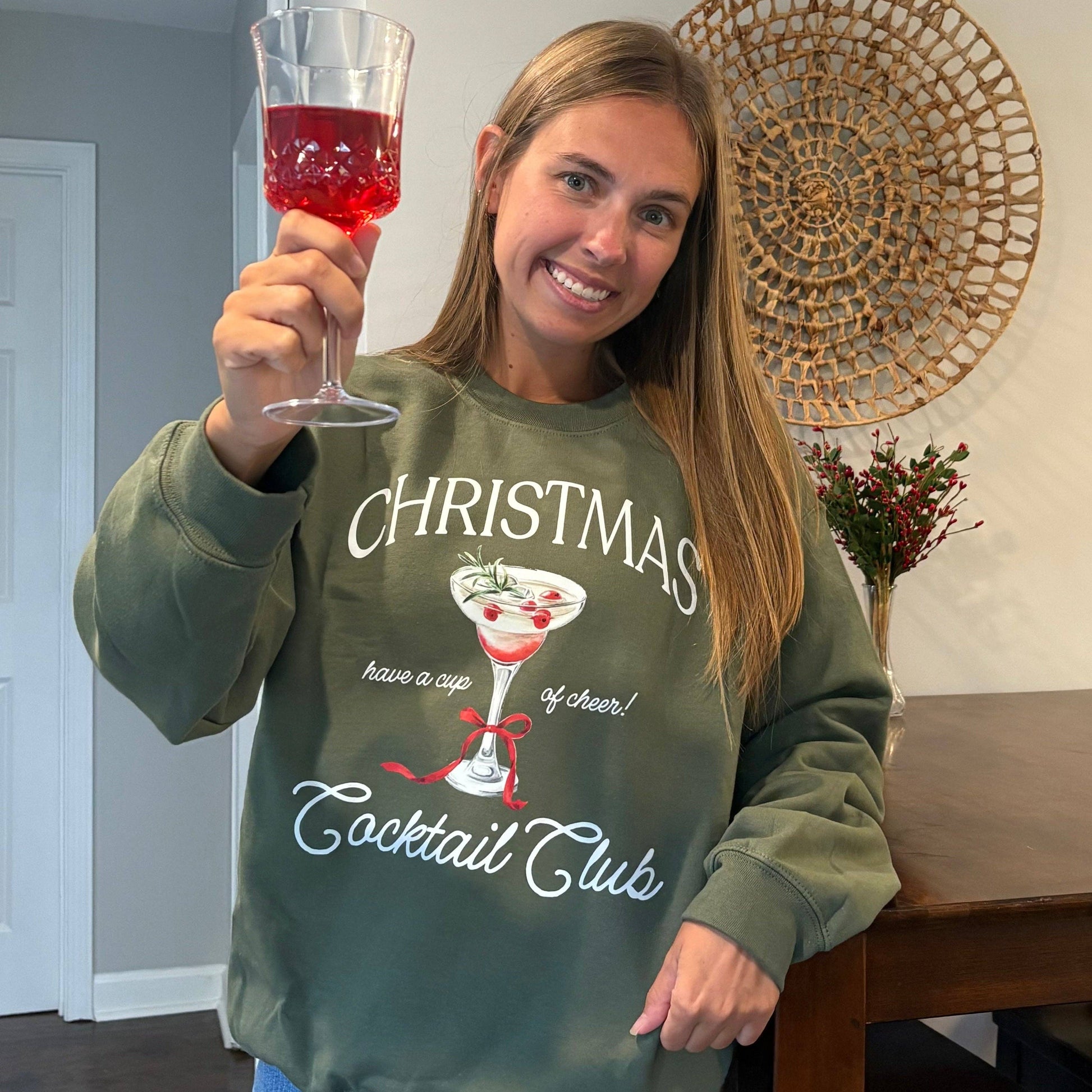 Christmas Cocktail Club Unisex T-shirt, Sweatshirt, Hoodie, Long Sleeve Tee - T-Shirt, Sweatshirt, Hoodie