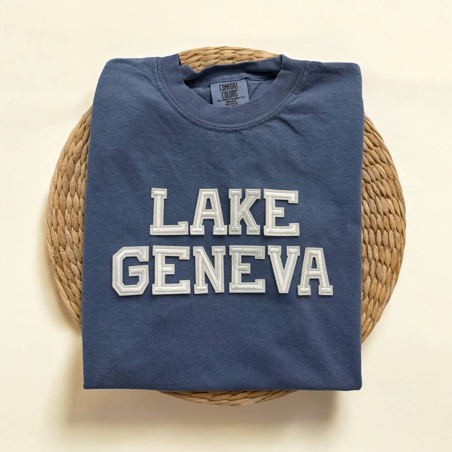 Comfort Colors Lake Geneva Wisconsin Short Sleeve Shirt Unisex T-shirt, Sweatshirt, Hoodie, Long Sleeve Tee - T-Shirt, Sweatshirt, Hoodie