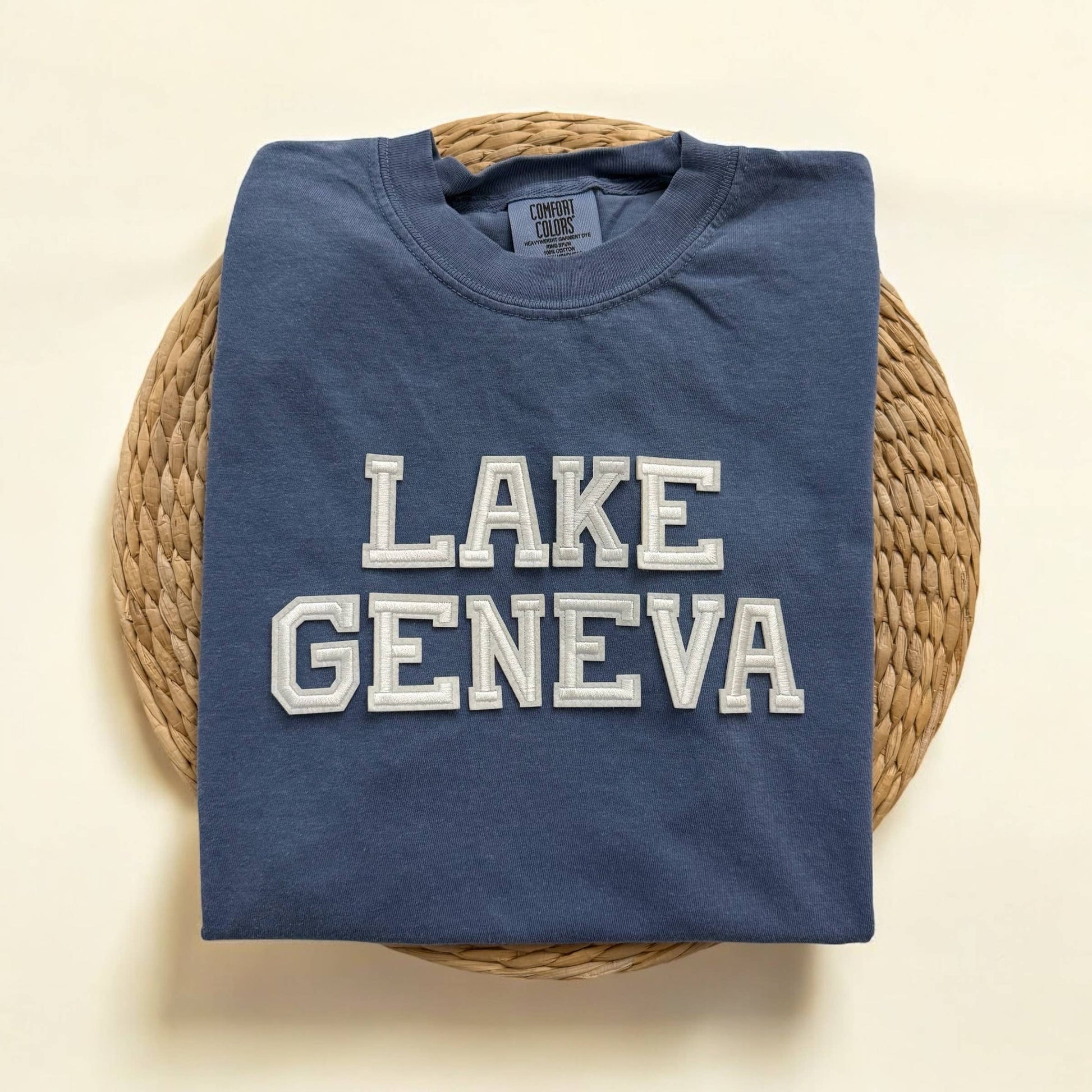 Comfort Colors Lake Geneva Wisconsin Short Sleeve Shirt Unisex T-shirt, Sweatshirt, Hoodie, Long Sleeve Tee - T-Shirt, Sweatshirt, Hoodie