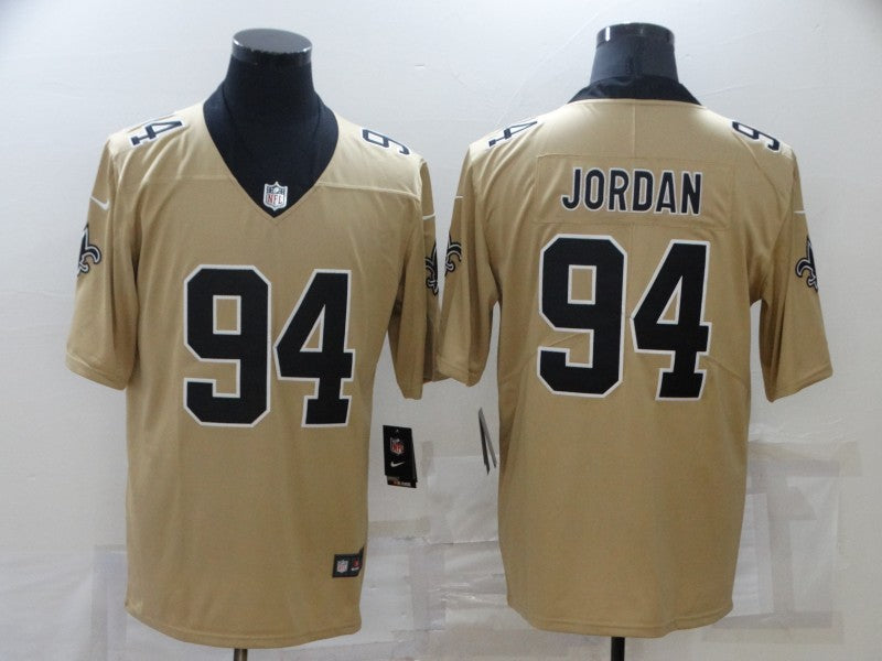 Men's New Orleans Saints Cameron Jordan #94 Gold Inverted Game Jersey1 basketball jersey product view 1
