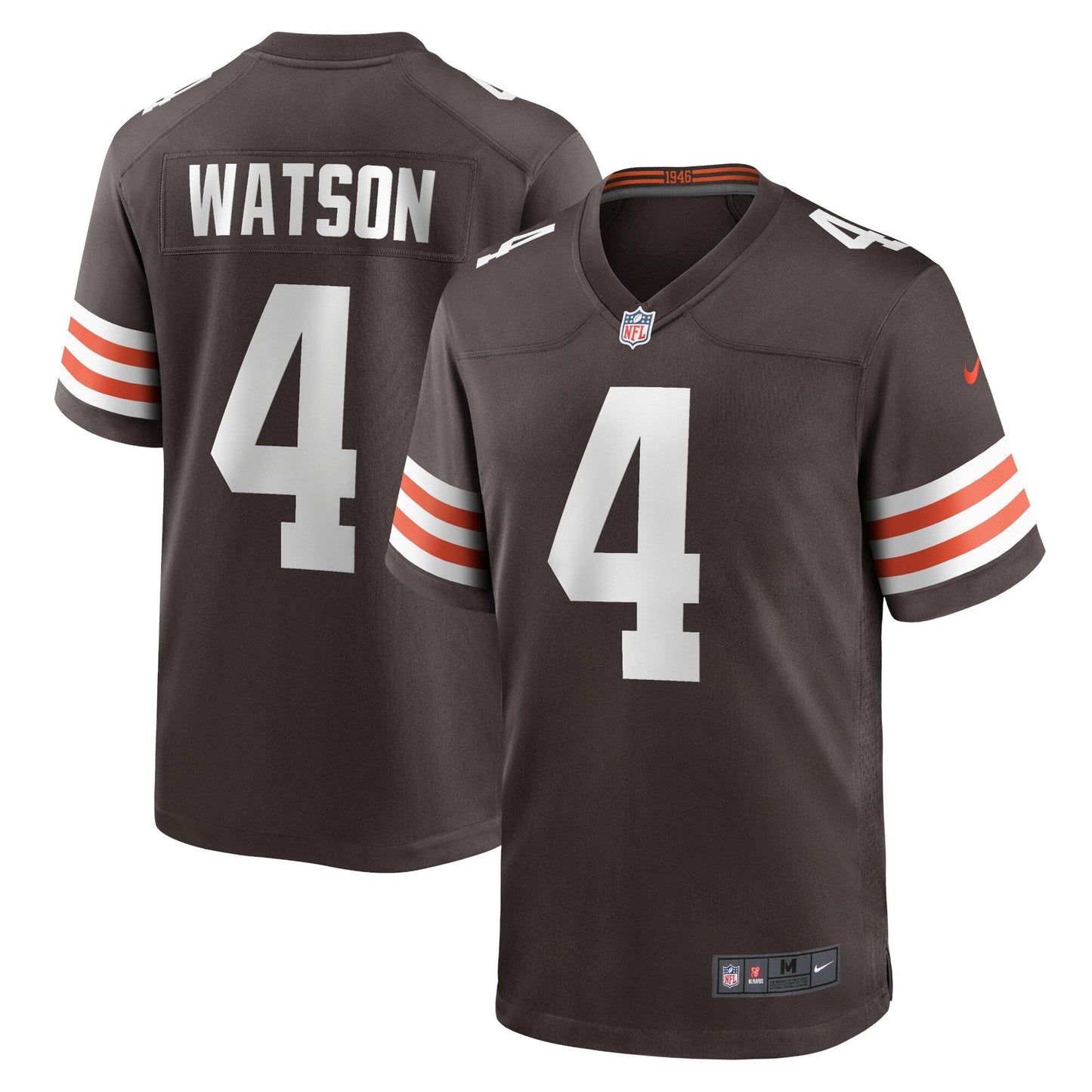 Deshaun Watson Cleveland Browns Game Jersey - Brown football jersey product view 1