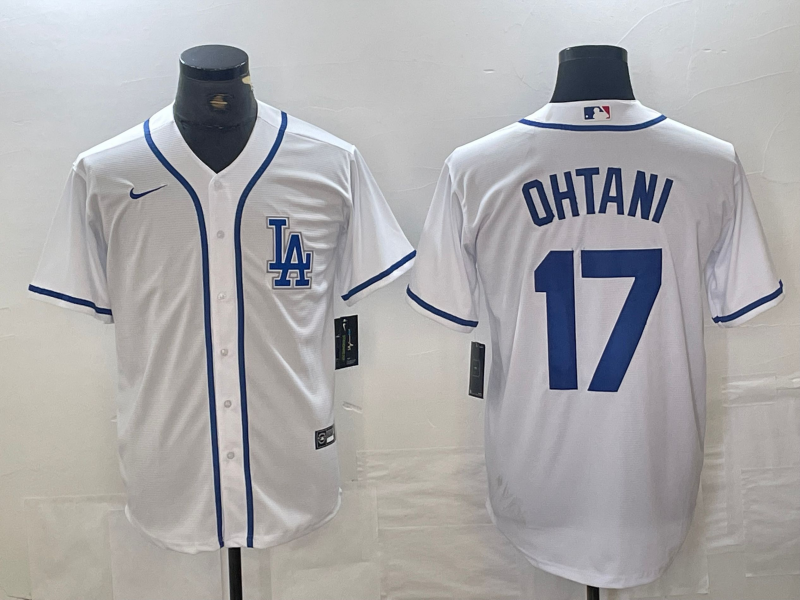 Men's Los Angeles Dodgers Shohei Ohtani White Alternate Limited Player Jersey baseball jersey product view 1