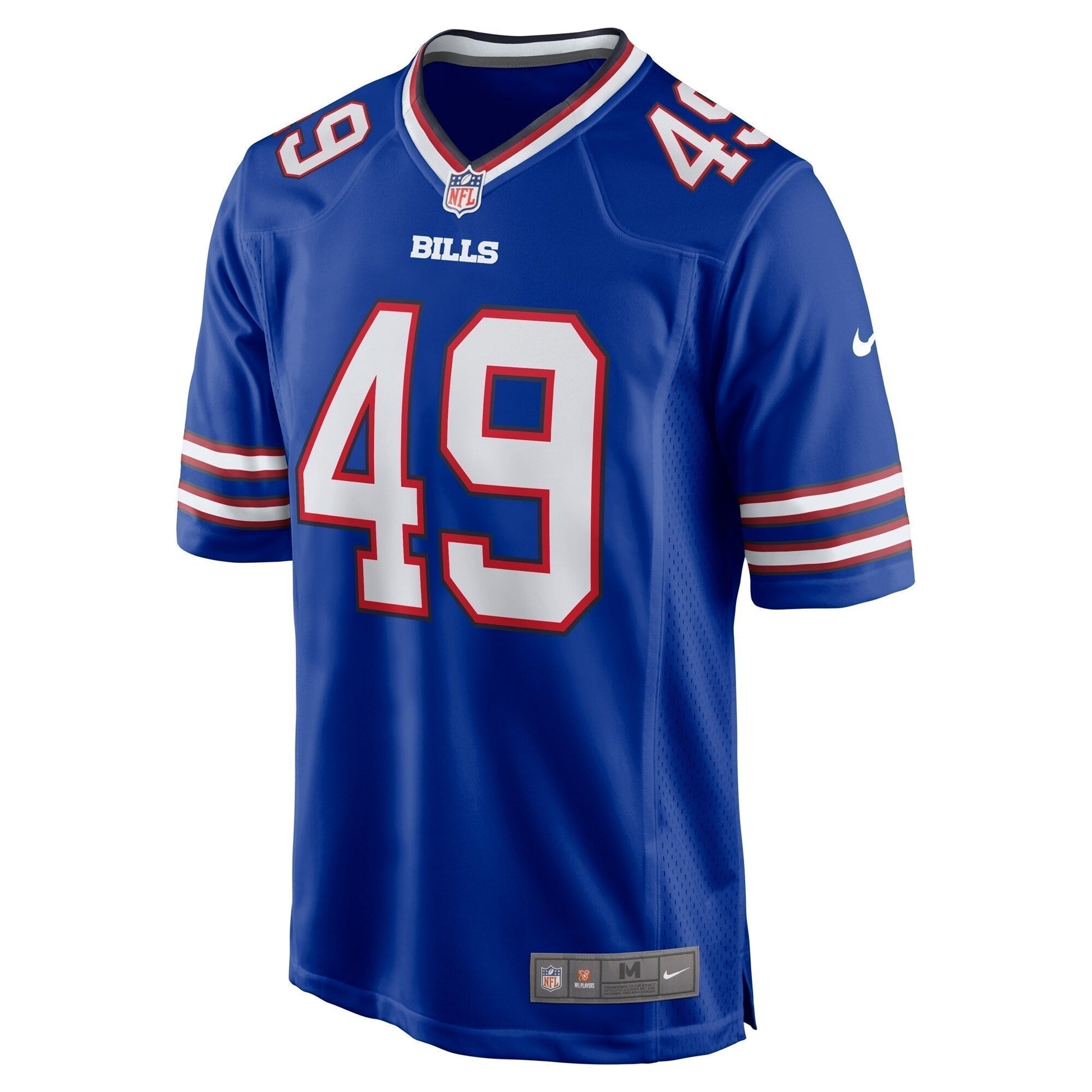 DaShaun White Buffalo Bills Team Game Jersey - Royal football jersey product view 2