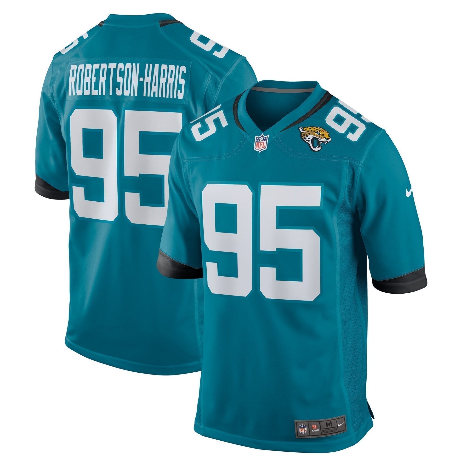 Roy Robertson-Harris Jacksonville Jaguars Game Jersey - Teal football jersey product view 1