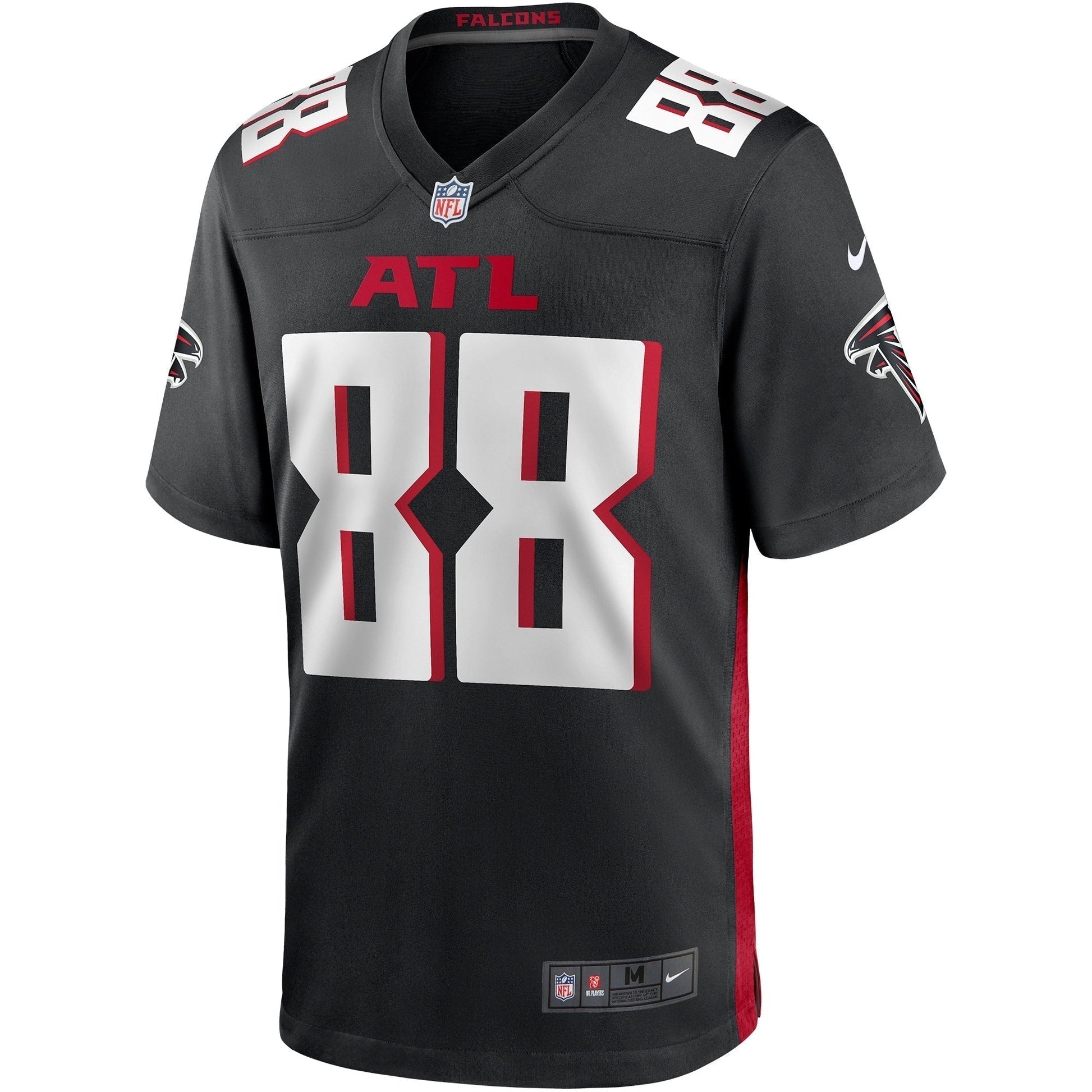 Tony Gonzalez Atlanta Falcons Game Retired Jersey - Black football jersey product view 2
