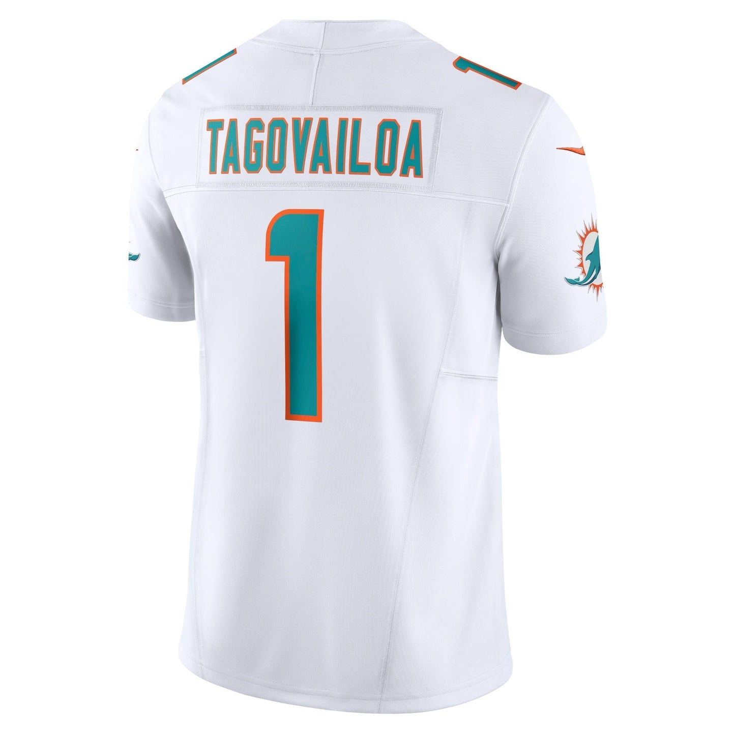Miami Dolphins Tua Tagovailoa White Vapor F.U.S.E. Limited Jersey football jersey product view 2