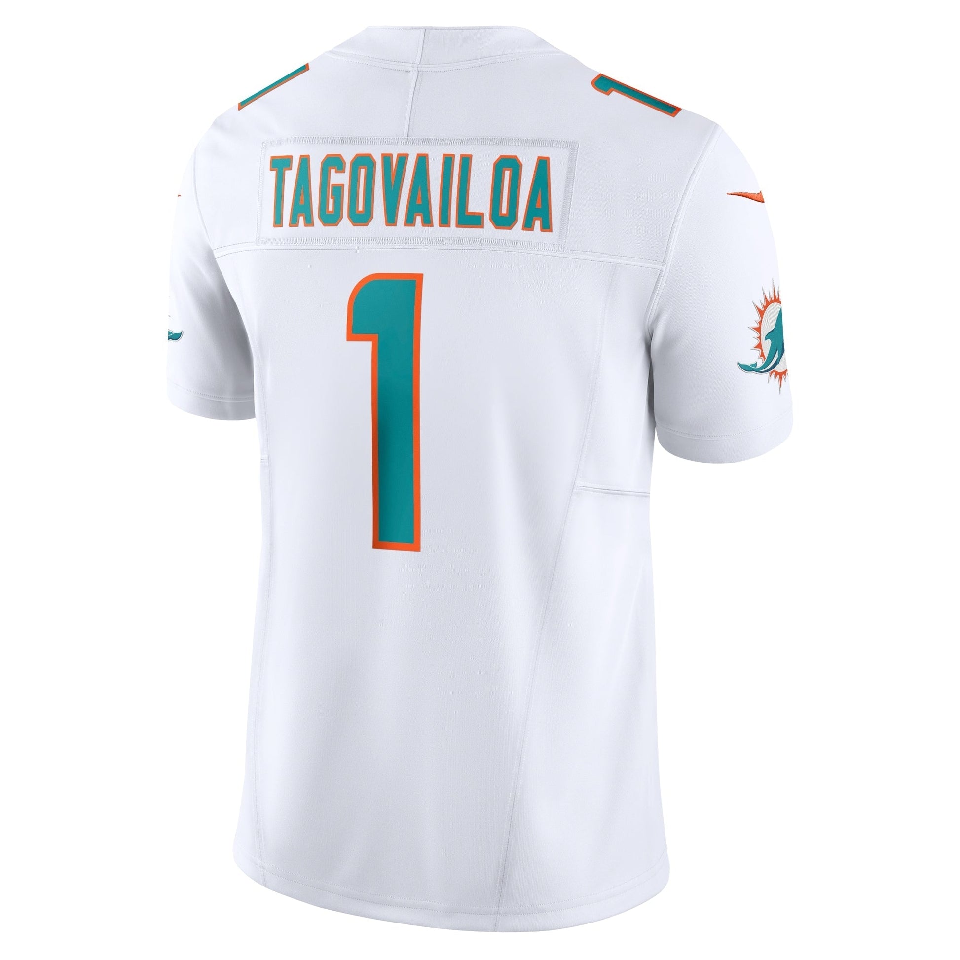 Miami Dolphins Tua Tagovailoa White Vapor F.U.S.E. Limited Jersey football jersey product view 2