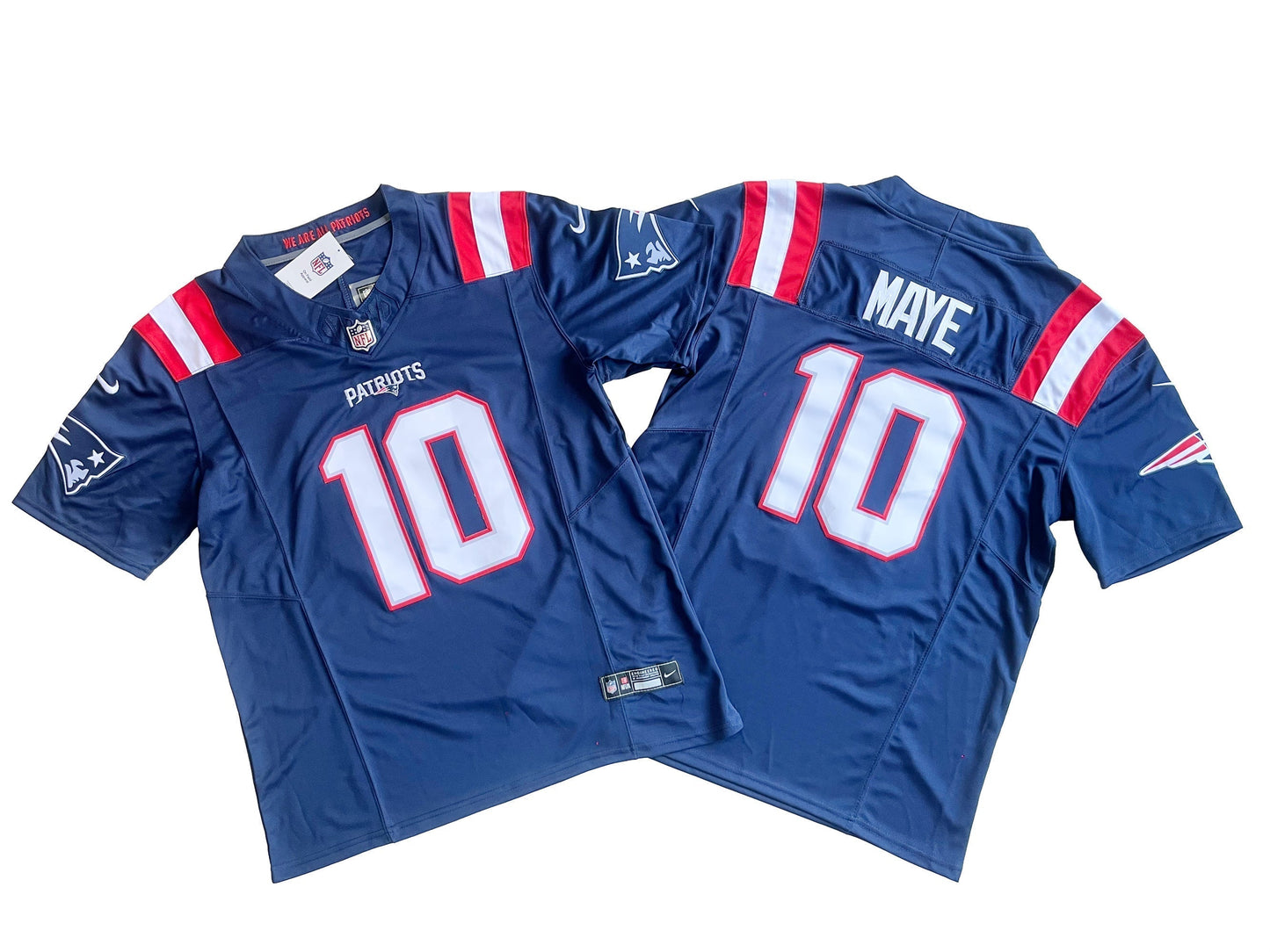 New England Patriots 10# Mac Jones Vapor F.U.S.E. Limited Jersey football jersey product view 1
