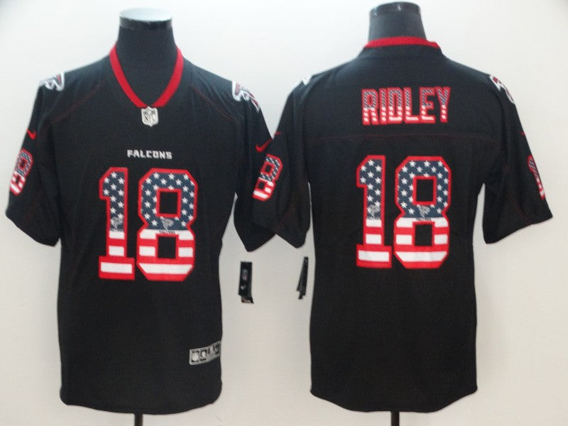 Men's Atlanta Falcons Calvin Ridley #18 Black Alternate Game Jersey1 football jersey product view 1