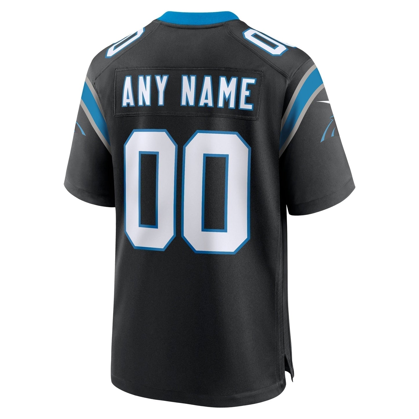 Carolina Panthers Custom Game Jersey - Black football jersey product view 3
