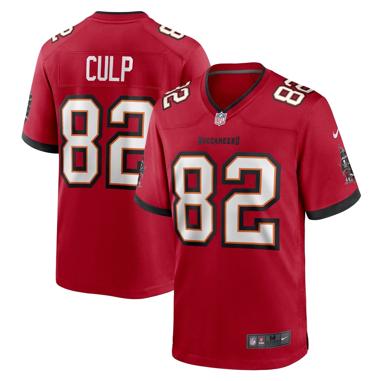 Tampa Bay Buccaneers Devin Culp Red Game Jersey football jersey product view 1