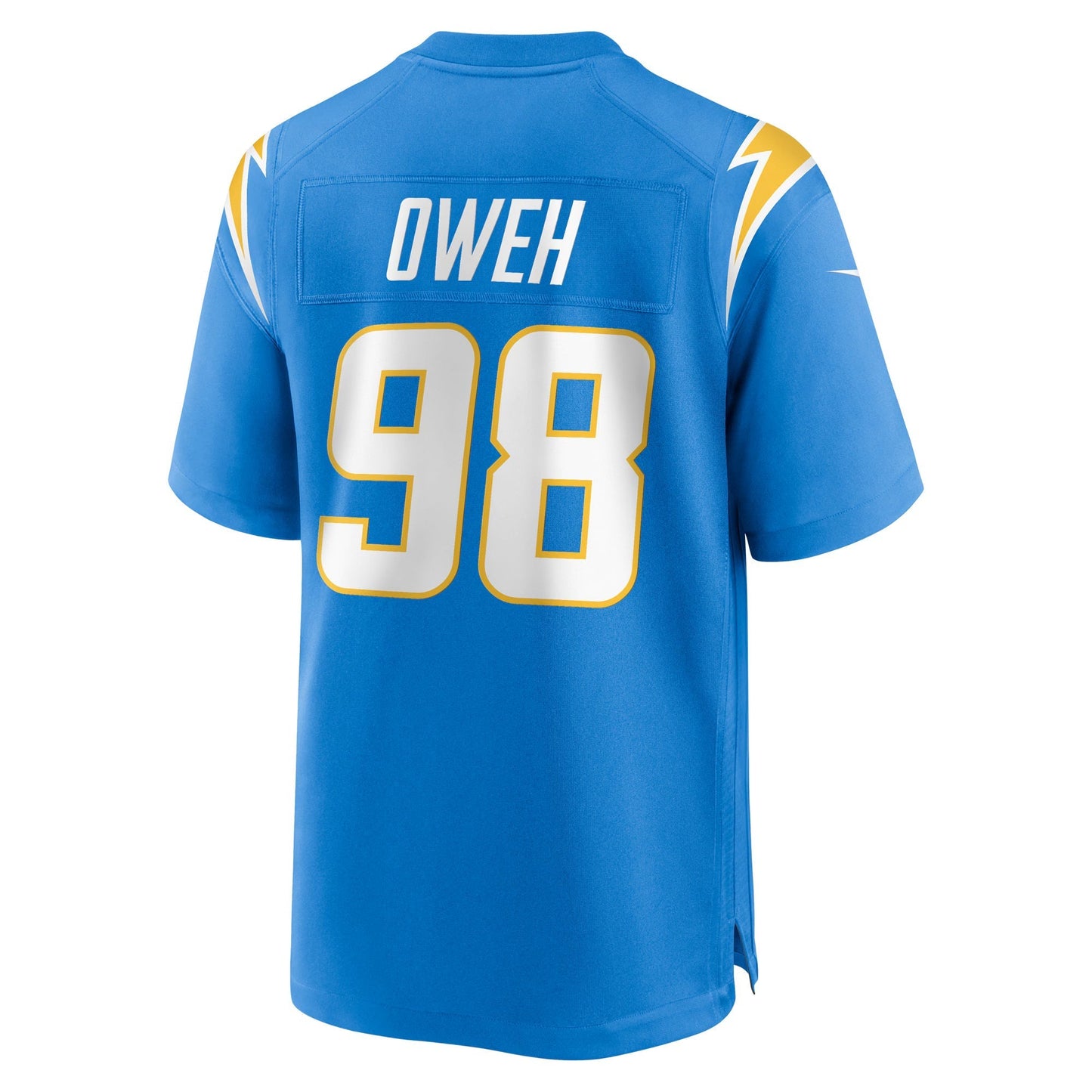 Los Angeles Chargers Odafe Oweh Powder Blue Team Game Jersey football jersey product view 1