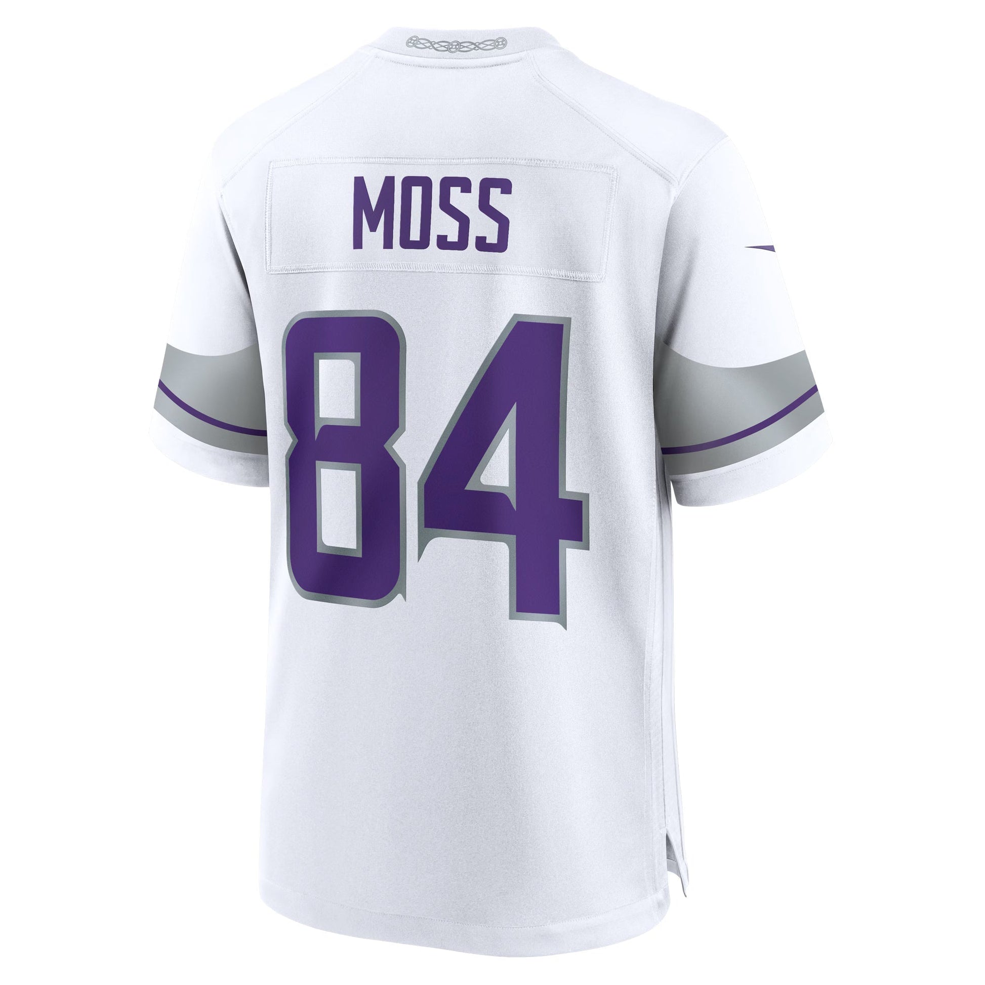Minnesota Vikings Randy Moss White Alternate Retired Player Game Jersey football jersey product view 1