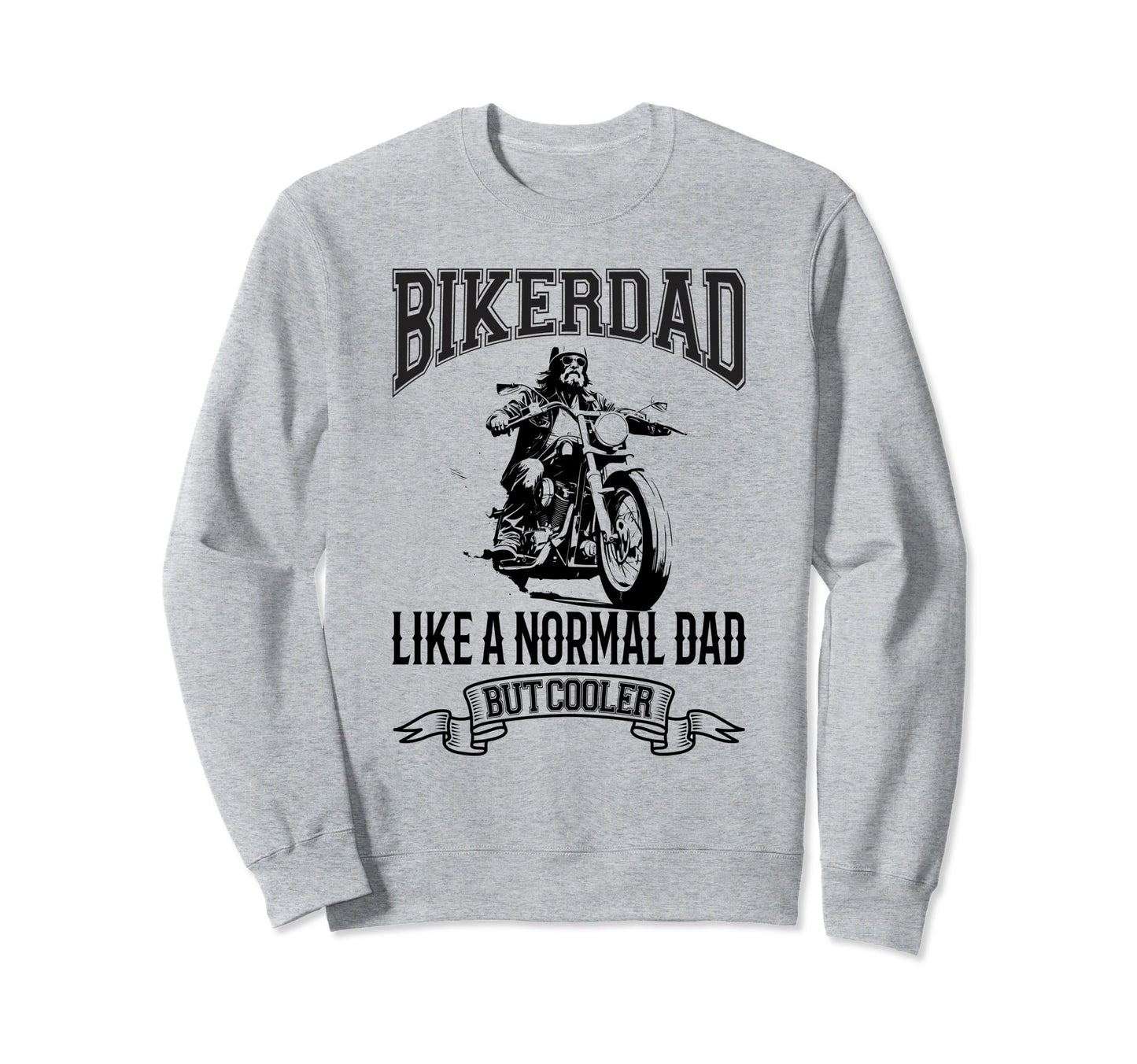 Motorcycle Biker Dad Father Gift Sweatshirt - Custom Art Print Men Women - T-Shirt, Sweatshirt, Hoodie