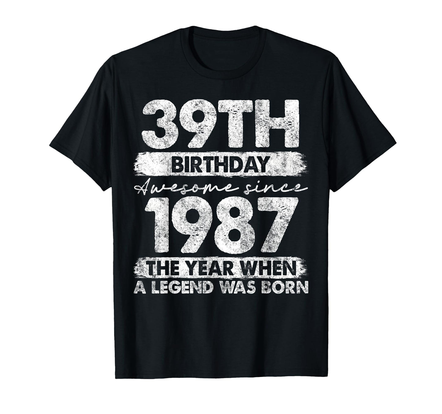 39 Year Old Gifts 1987 39Th Birthday T-Shirt - Aesthetic Graphic Unisex - T-Shirt, Sweatshirt, Hoodie
