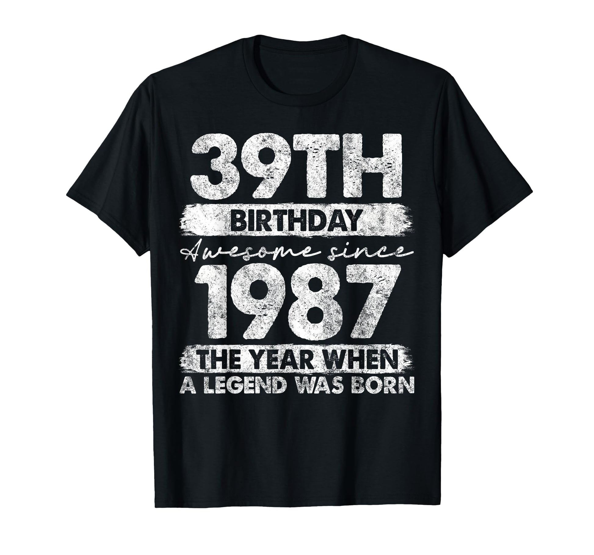 39 Year Old Gifts 1987 39Th Birthday T-Shirt - Aesthetic Graphic Unisex - T-Shirt, Sweatshirt, Hoodie