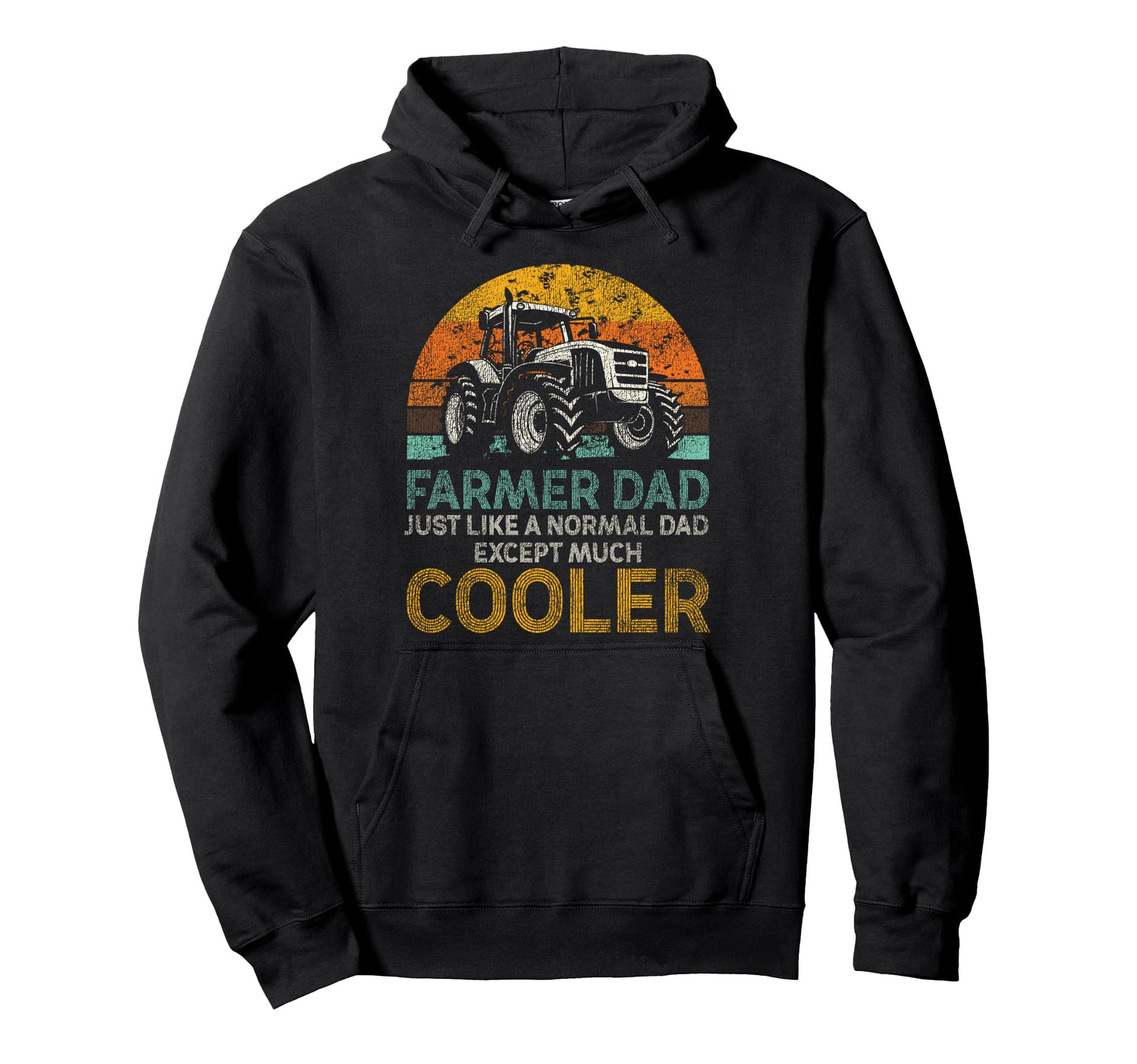 Farming Farmer Dad Father Tractor Hoodie - Custom Art Print for Adults - T-Shirt, Sweatshirt, Hoodie