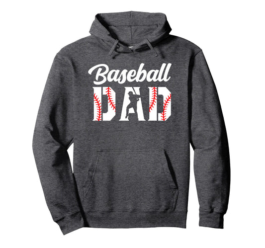 Baseball Dad Dad Baseball Hoodie - Minimalist Print Unisex - T-Shirt, Sweatshirt, Hoodie