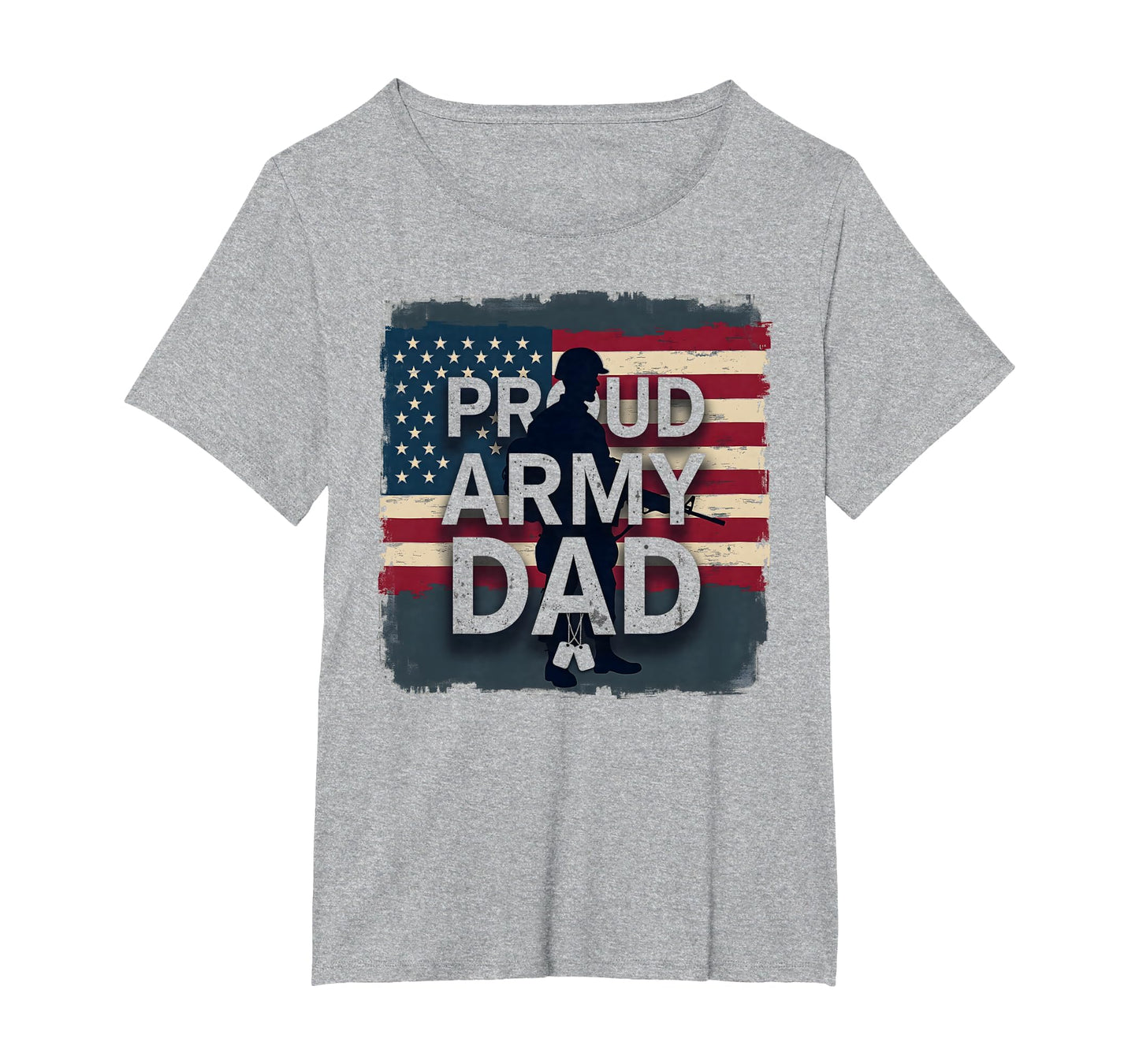 Proud Army Dad Patriotic Military Father T-Shirt - Graphic Print Men Women - T-Shirt, Sweatshirt, Hoodie