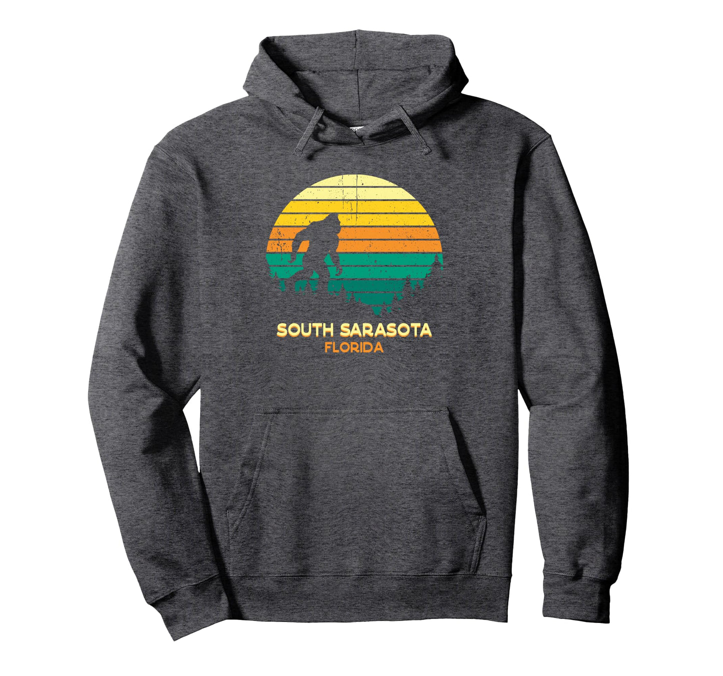 Bayou South Sarasota Florida Bigfoot Hoodie - Unique Graphic Men Women - T-Shirt, Sweatshirt, Hoodie