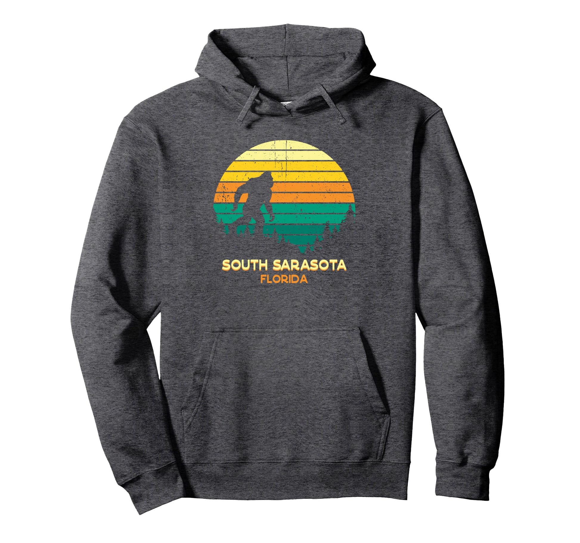 Bayou South Sarasota Florida Bigfoot Hoodie - Unique Graphic Men Women - T-Shirt, Sweatshirt, Hoodie
