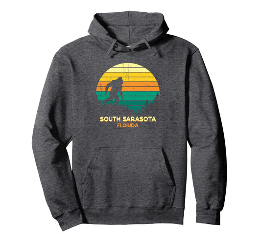 Bayou South Sarasota Florida Bigfoot Hoodie - Unique Graphic Men Women - T-Shirt, Sweatshirt, Hoodie