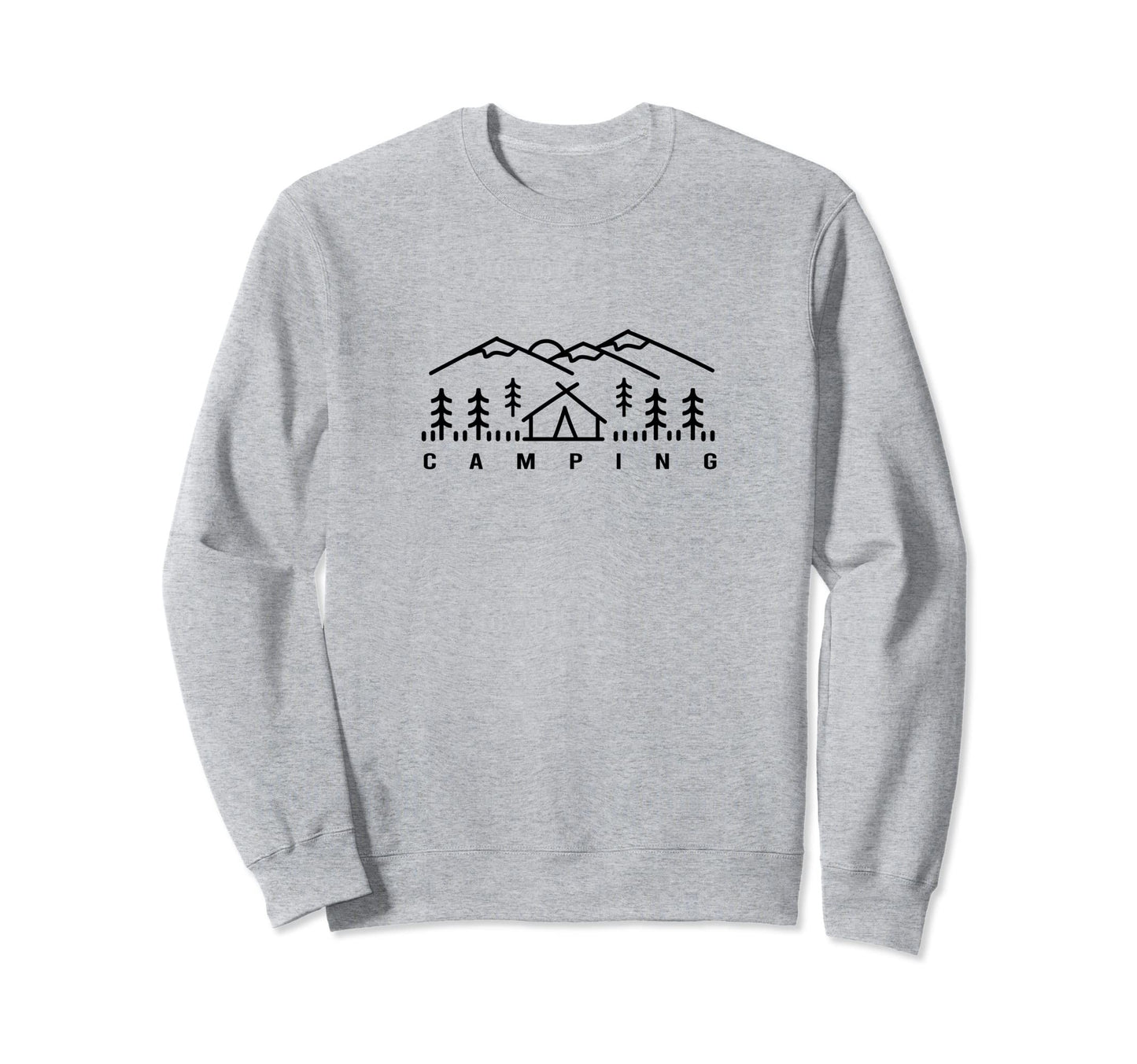 Wildlife Camping Simple Nature Camper Sweatshirt - Graphic Print for Adults - T-Shirt, Sweatshirt, Hoodie