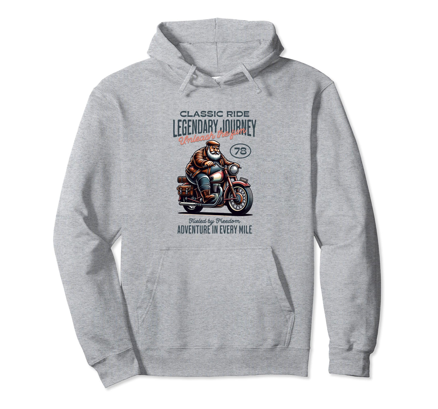 Ride Legendary Journey Funny Biker Hoodie - Graphic Print Men Women - T-Shirt, Sweatshirt, Hoodie