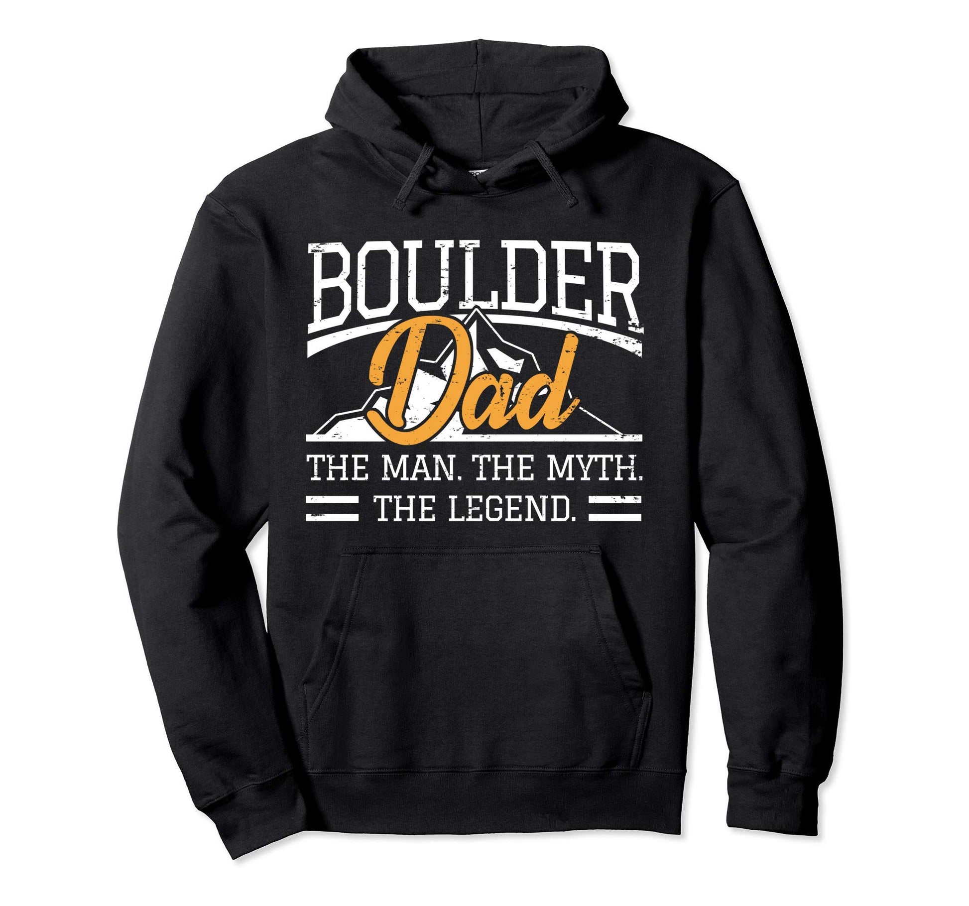 Bouldering Dad Hoodie - Fun Novelty Design for Adults - T-Shirt, Sweatshirt, Hoodie