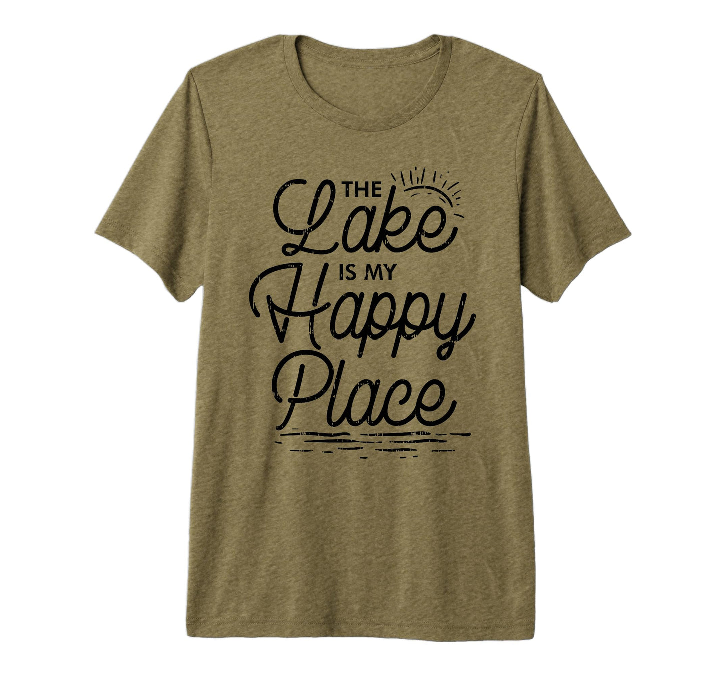 Lake Is My Happy Place Funny Summer T-Shirt - Streetwear Style for Adults - T-Shirt, Sweatshirt, Hoodie