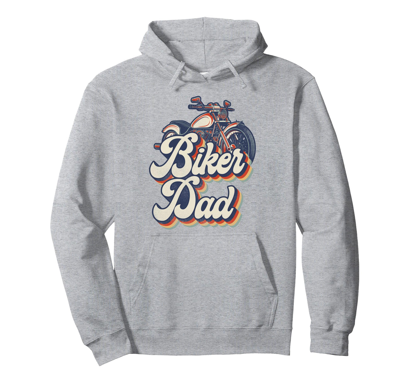 Motorcycle Biker Dad Biker Dad Hoodie - Casual Everyday Wear Unisex - T-Shirt, Sweatshirt, Hoodie