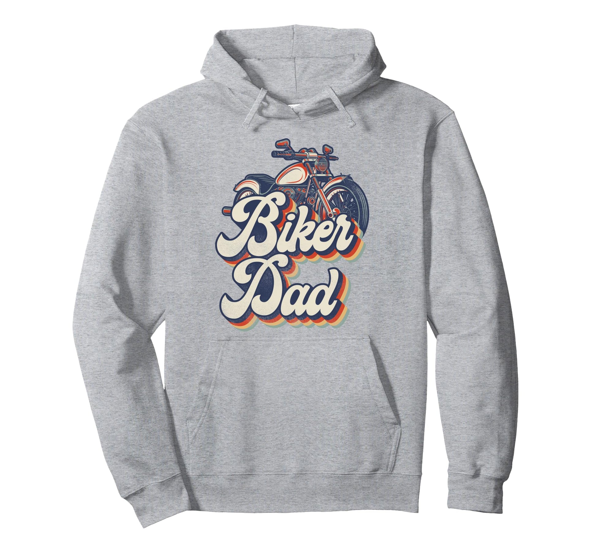 Motorcycle Biker Dad Biker Dad Hoodie - Casual Everyday Wear Unisex - T-Shirt, Sweatshirt, Hoodie