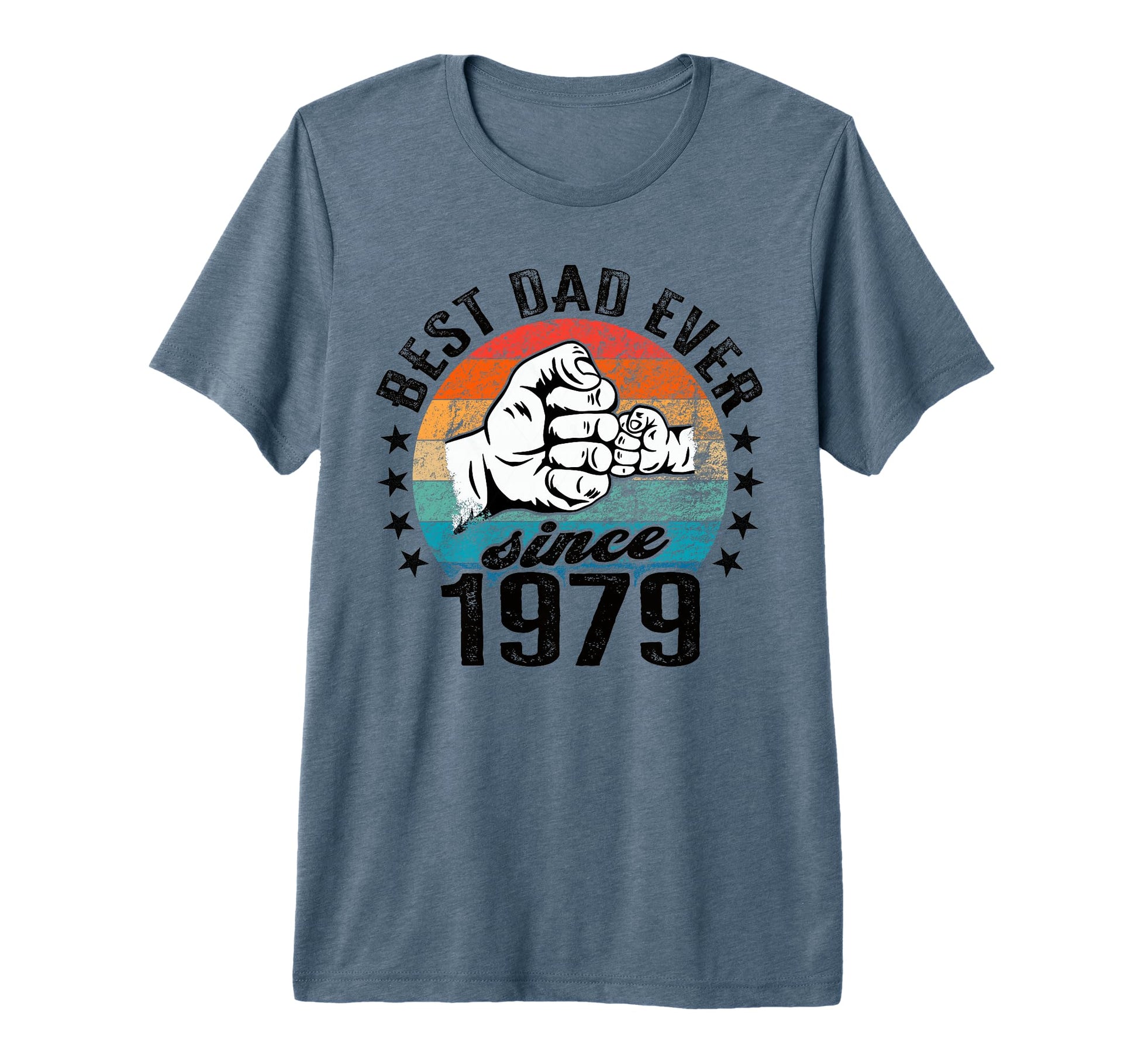 Best Dad World No Joke Dad Since 1979 T-Shirt - Unique Graphic Men Women - T-Shirt, Sweatshirt, Hoodie