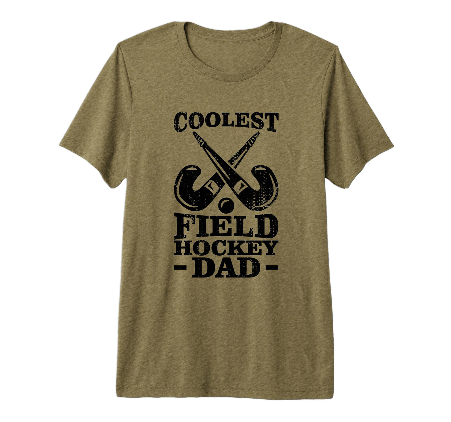 Mens Field Hockey Dad Tri Blend T-Shirt - Unique Graphic for Adults - T-Shirt, Sweatshirt, Hoodie