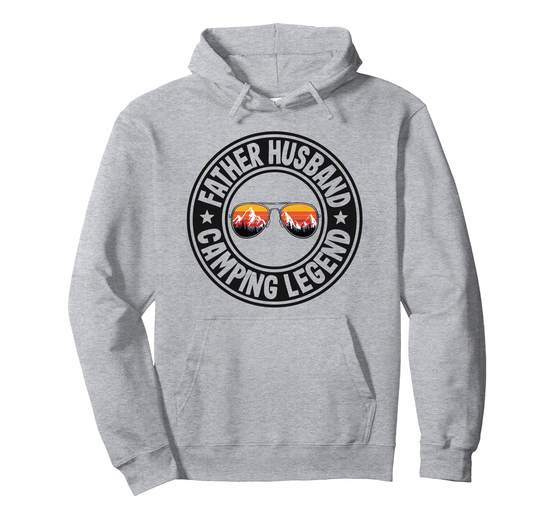 Father Husband Camping Legend Rv Camper Hoodie - Unique Graphic Men Women - T-Shirt, Sweatshirt, Hoodie