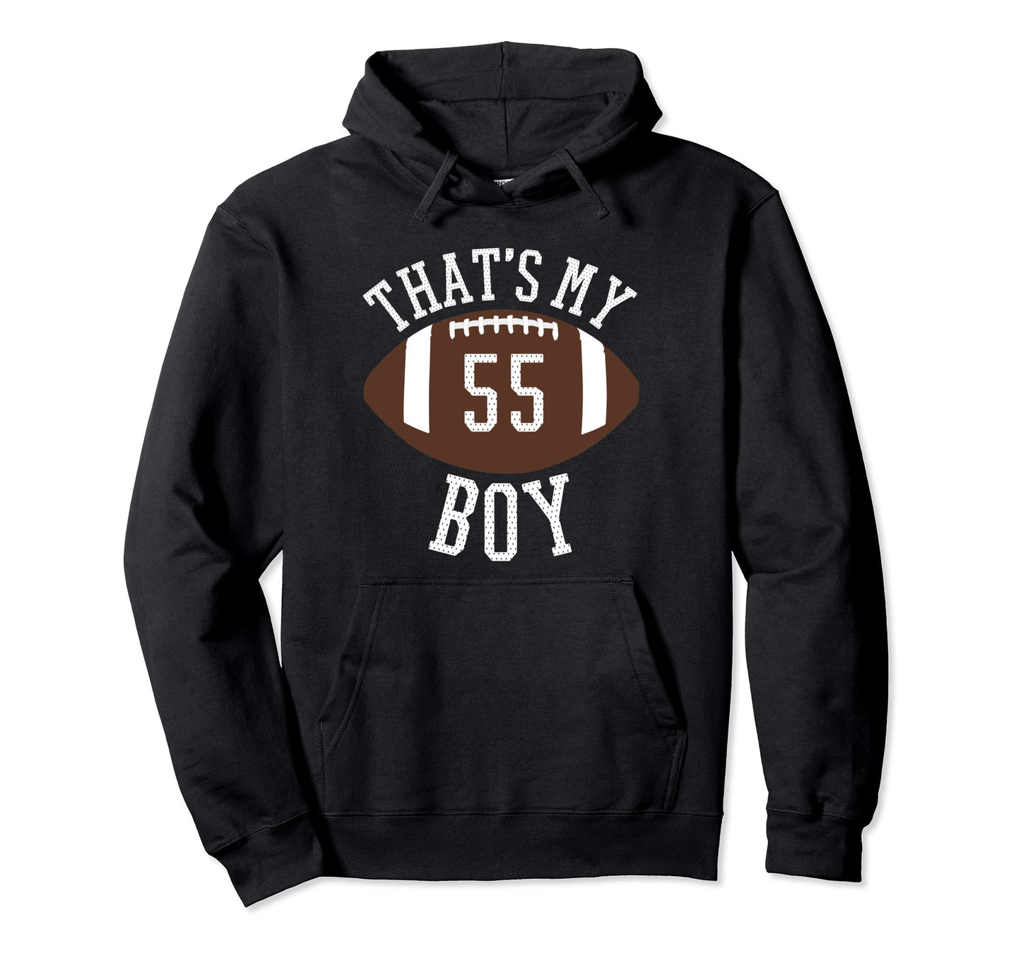 Thats My 55 Football Number 55 Jersey Hoodie - Minimalist Print Men Women - T-Shirt, Sweatshirt, Hoodie