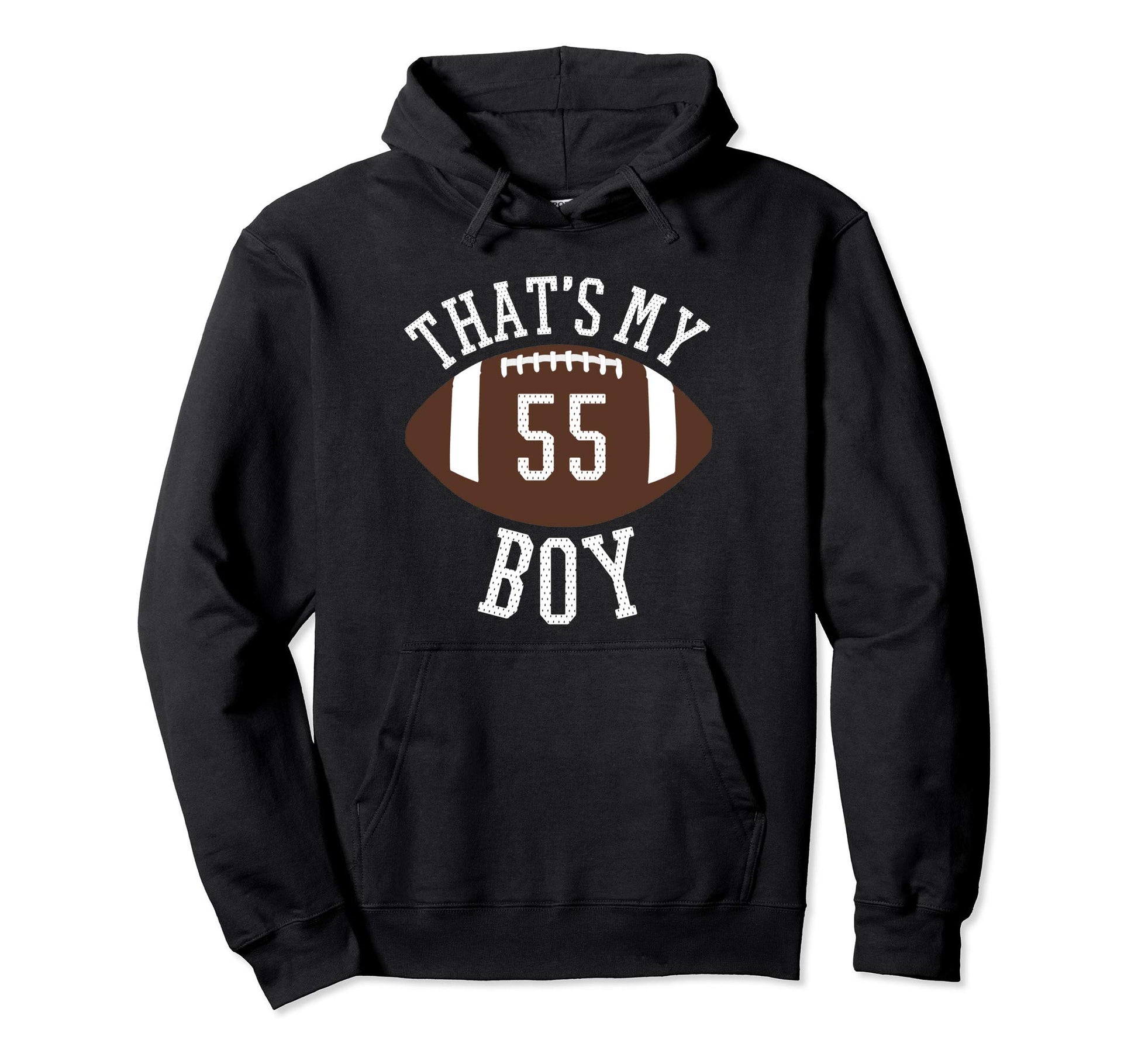 Thats My 55 Football Number 55 Jersey Hoodie - Minimalist Print Men Women - T-Shirt, Sweatshirt, Hoodie