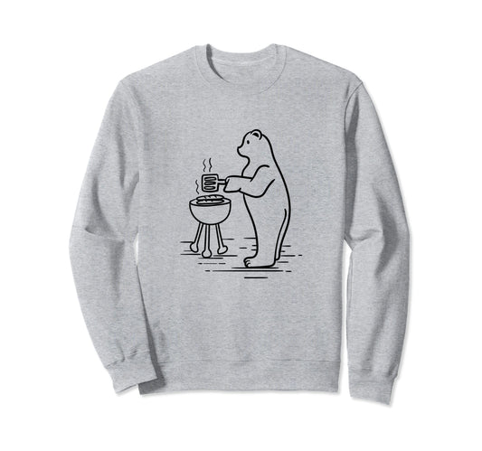 Camping Bear Funny Grizzly Nature Sweatshirt - Streetwear Style for Adults - T-Shirt, Sweatshirt, Hoodie